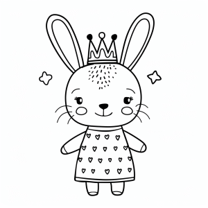 Coloring page Prince - Prince Rabbit coloring page