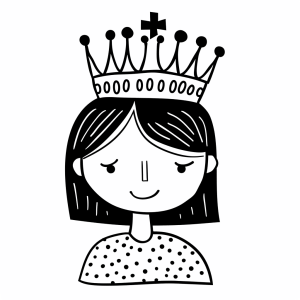 Coloring page Queen - Queen drawing to color in