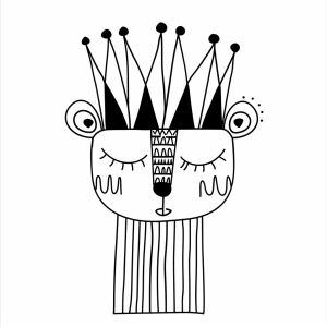 Coloring page Queen - Royal fantasy crown to color in