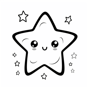 Constellation - Coloring picture happy star