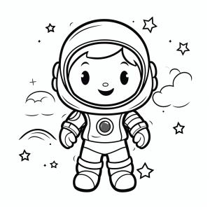 Cosmos - Space adventure coloring picture