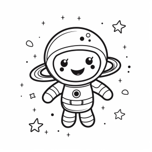 Cosmos - Space adventure coloring picture