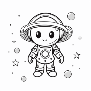 Cosmos - Space Adventure: Astronauts coloring page