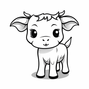 Cow - Adorable cow to color in