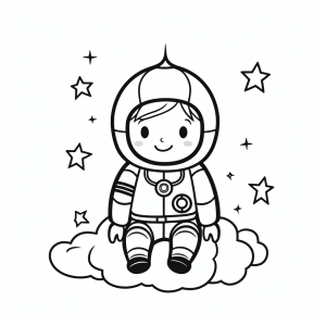 Crib - Space adventures with the little astronaut