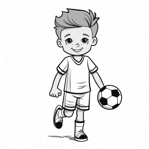 Cristiano Ronaldo - Soccer player coloring picture