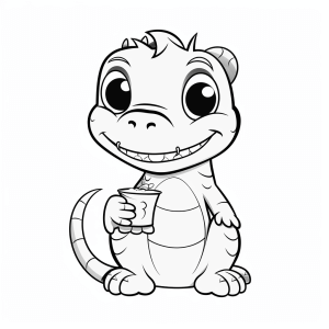 Crocodile - Smiling crocodile coloring fun