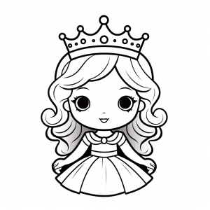 Crown - Princess crown to color in