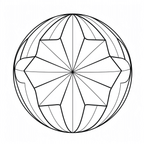 Crystal ball - Magic crystal ball coloring page