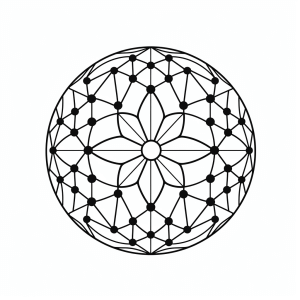 Crystal ball - Enchanting crystal ball to color in