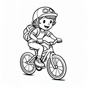 Cycling - Bicycle adventure coloring fun