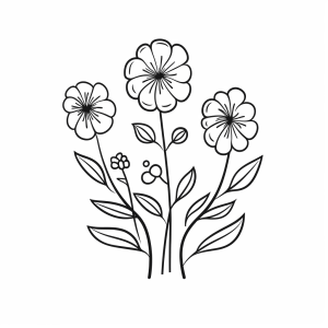 Dandelion meadow - Dandelion meadows coloring page