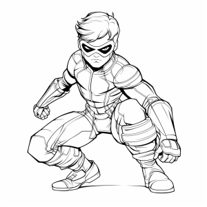 Daredevil - Daredevil hero pose coloring picture