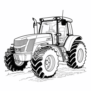 Deutz - Tractor coloring page - Adventure on the farm