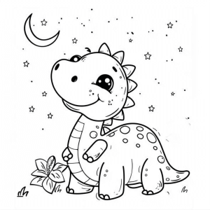 Dinosaurs in the moonlight - Dinosaurs in the moonlight coloring adventure