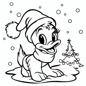 Disney Christmas magic - Disney Christmas Magic Coloring Page