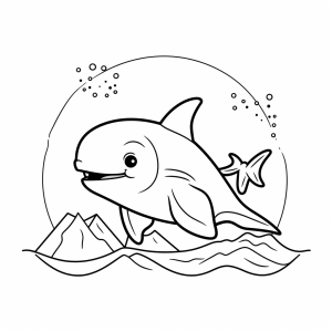 Diving - Diving adventure ocean coloring page