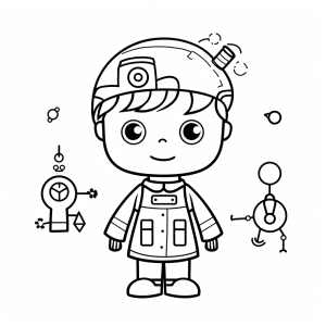 Doctor - Kids doctor coloring page