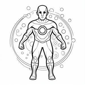 Doctor Manhattan - Superhero power to color in