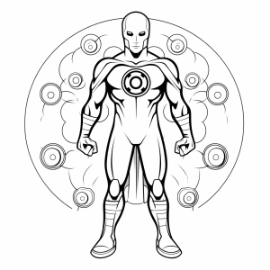 Doctor Manhattan - Quantum comic hero to color in