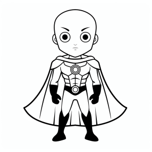 Doctor Manhattan - Mighty superhero coloring page