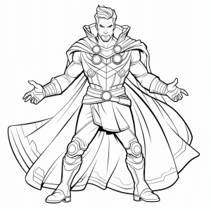 Doctor Strange - Doctor Strange Magician coloring page