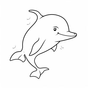 Dolphin - Dolphin coloring fun for children