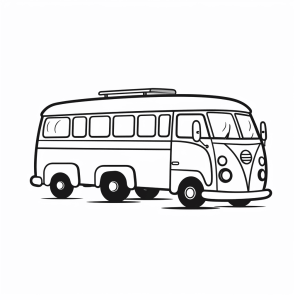 Double decker - Double-decker bus to color in