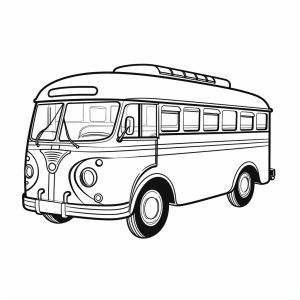 Double decker - Nostalgic double-decker bus coloring page