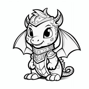 Dragon knight - Dragon knight coloring page