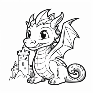 Dragon knight - Dragon Knight Adventure Coloring Page