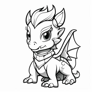 Dragon knight - Dragon knight adventure - coloring picture for children