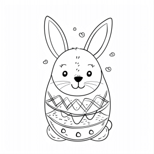 Easter friends - Easter bunny coloring fun