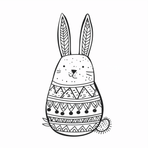 Easter joy - Easter bunny coloring fun for children