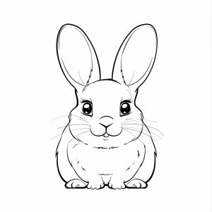 Easter sun - Easter bunny drawing template to print out