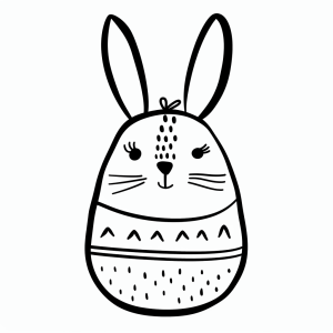 Easter sweet - Easter bunny candy coloring picture