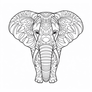 Elephant - Creative elephant motif for children