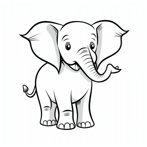 Elephant - Elephant coloring fun for children