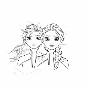 Elsa and Anna from Frozen - Elsa and Anna's magical world