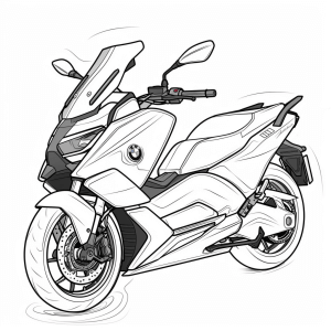 Energica Ego - Energica Ego motorcycle to color in