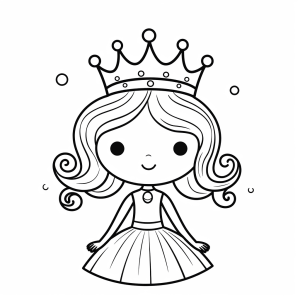 Fairy princess - Fairy princess coloring page