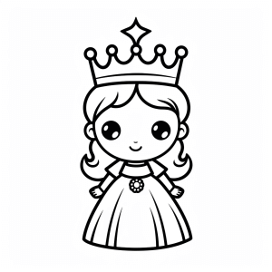 Fairy princess - Fairy princess coloring page