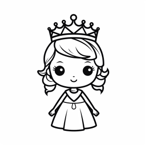 Fairy princess - Enchanting fairy princess coloring page