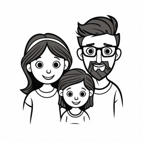 Family - Family cohesion coloring page