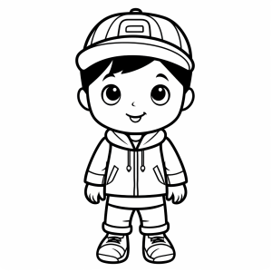 Farmer - Farmer boy coloring page - Fun for little farmers