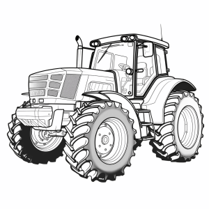 Fendt - Fendt tractor coloring page for kids