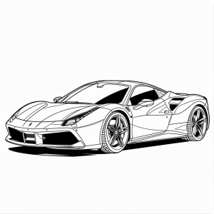 Ferrari - Ferrari sports car coloring picture