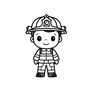 Fire engine - Fireman Junior coloring fun