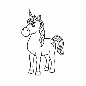 Flying unicorn - Flying unicorn - coloring page full of magic