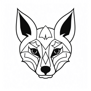 Fox - Fox face template: Playfully dress up